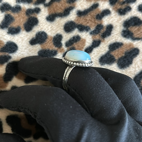 Sterling Silver MOONSTONE Ring 925 Vintage Handmade Rainbow Moonstone 6 Jewelry - Picture 15 of 15